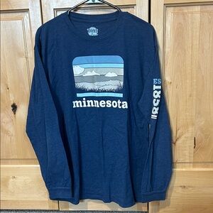 Blue Minnesota Long Sleeve Shirt